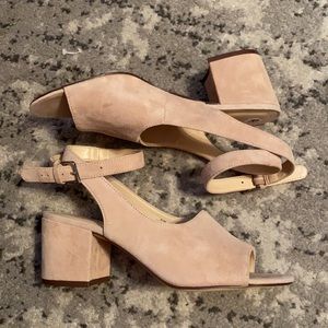 Nine West Suede Heel Sandals